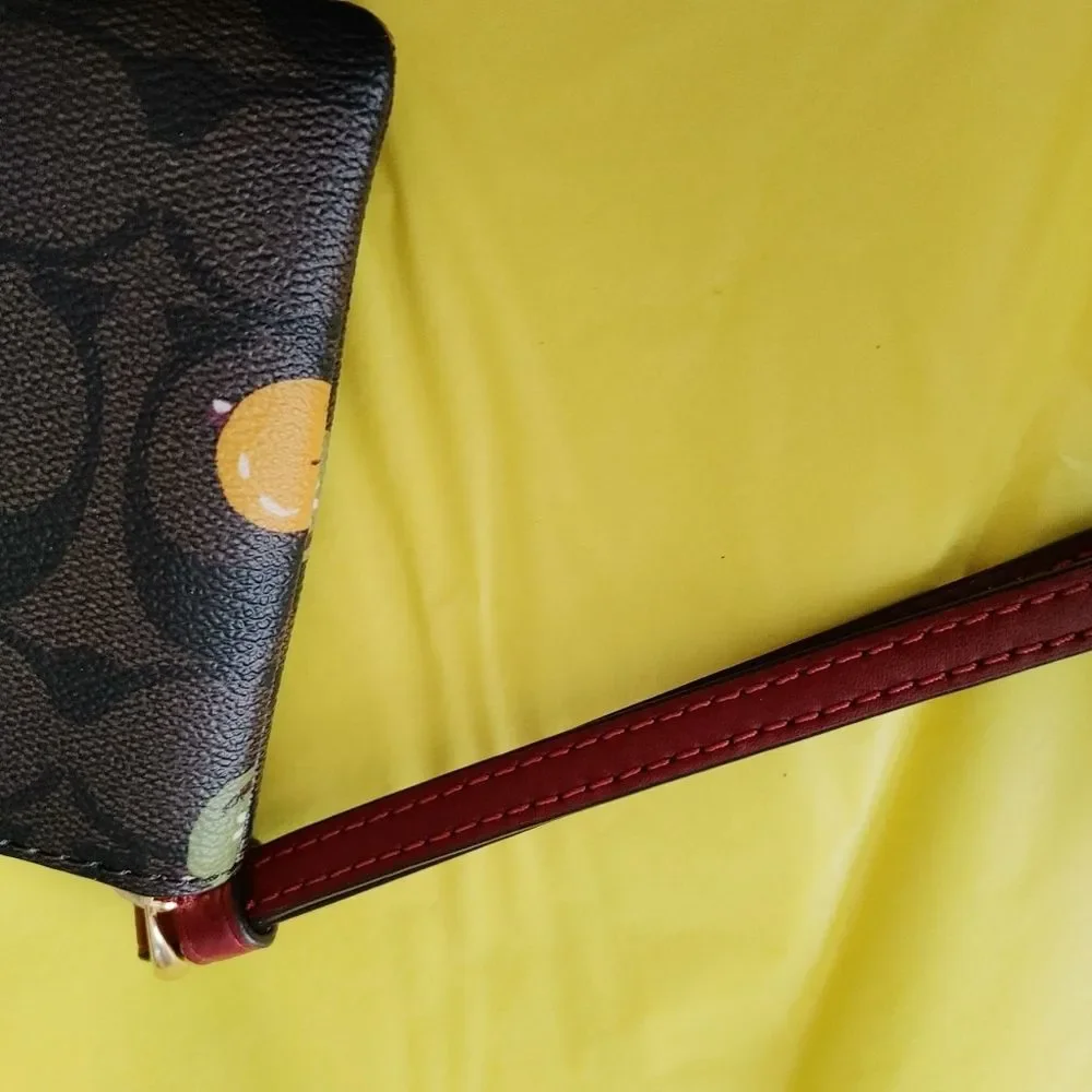 New Coach wristlet brown red - Picture 6 of 6